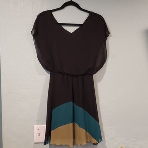 Chiffon flowy black dress